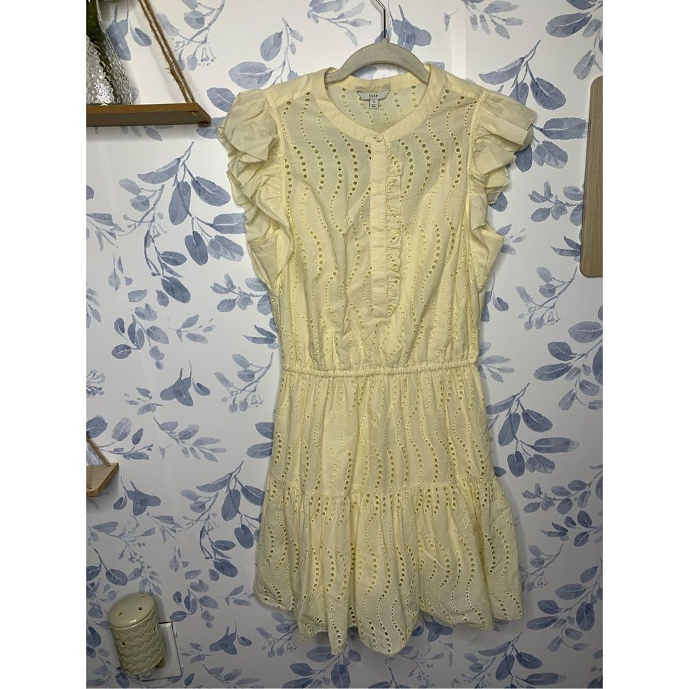 Joie Krystina B Cotton Eyelet Dress Size S - Picture 5 of 12
